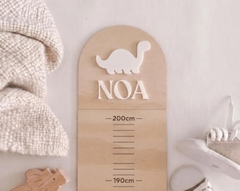 Toise en bois personnalisée, Règle pour enfants, Nom personnalisé, Décoration murale pour chambre d'enfant, Souvenir fait main, Hauteur en toise en bois, Règle en bois
