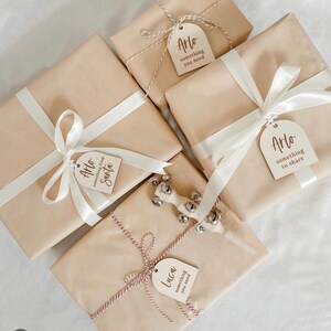 Personalised Christmas Gift Tags | Something you Want Need Wear Read | Mindful gift tags |  | Simple gift tags | Christmas Gift