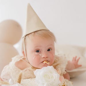 Vegan Leather Birthday Party Hat: Adjustable Kids Celebration