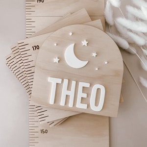 Personalized Wooden Growth Chart: Family Height Ruler