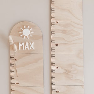 Personalisierte Holz Messlatte, Messlatte für Kinder, individueller Name, Kinderzimmer Wanddekoration, handgefertigtes Andenken, Holzmesslatte, Holzlineal