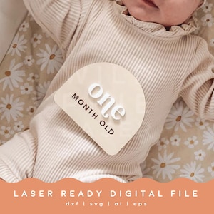 Cartões de marcos de bebê SVG | Marcadores de marcos de recém-nascidos | Cartões de marcos de balões SVG | Arquivos SVG a laser para máquina de corte a laser ou cricut svg