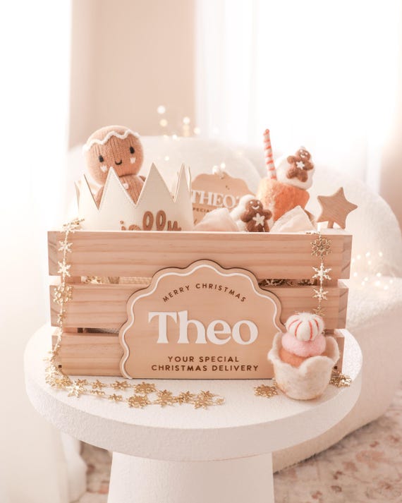 DELUXE Christmas Crate | Personalised Crate | Santa Box | Christmas Box | Santa Crate | Santa Sack | Christmas Hamper Box | Hamper