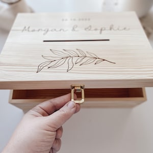 Wedding Wishing Well Wedding Keepsake Box Wooden Wishing Well Personalised Wishing Well Wedding Memory Box Guests image 3