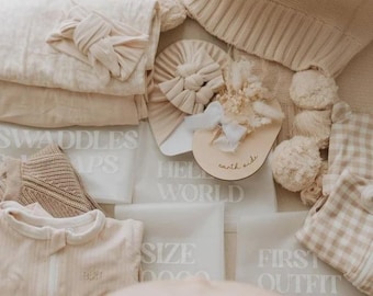 Nylon Hospital Bag Organizers: Baby Essentials, New Mum Gift - Set of 7