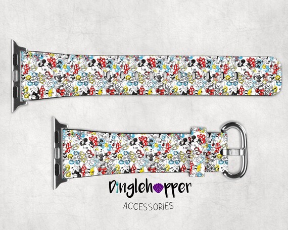 Mickey Doodle Apple Watchmickey Apple Watchapple Watch Etsy