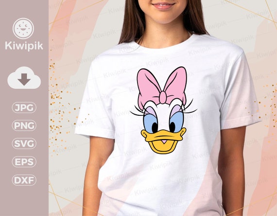Daisy Duck Face Svg Disney Svg Cutting file Cricut Dxf | Etsy