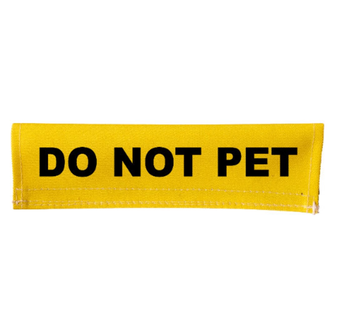 DO NOT PET Leash Wrap Sleeve Cover Closes Over Leash Wording on Both