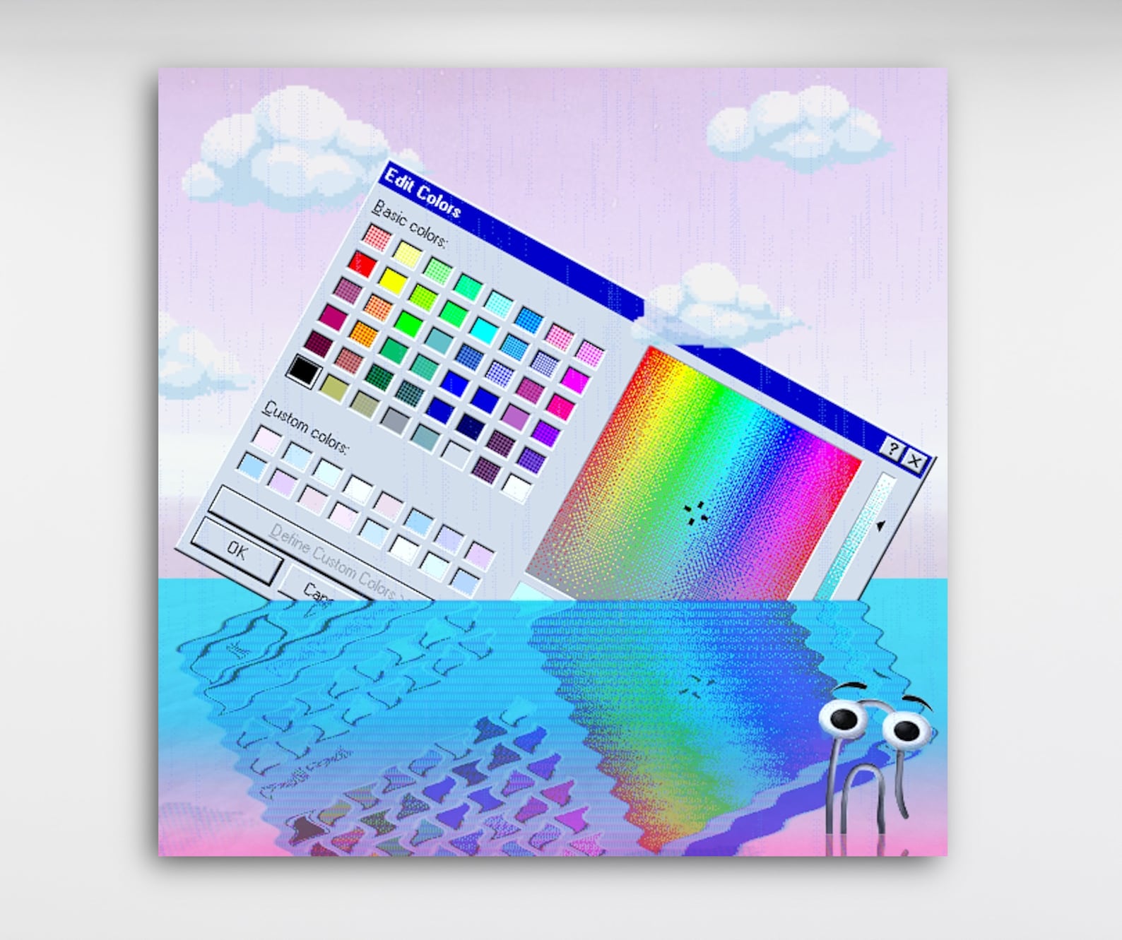 DrowningpaintexeMS Paint Microsoft Windows 95 Vaporwave Etsy