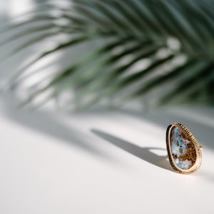 Boulder Opal Sunburst Ring