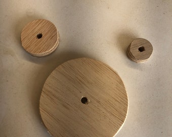 small wooden wheels for toys