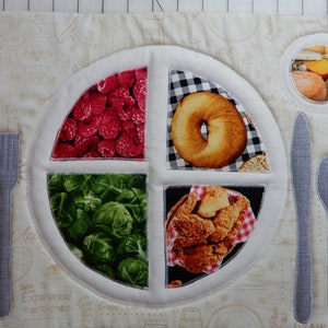 Myplate Placemat Pattern Digitdal Download - Not a Finished Products