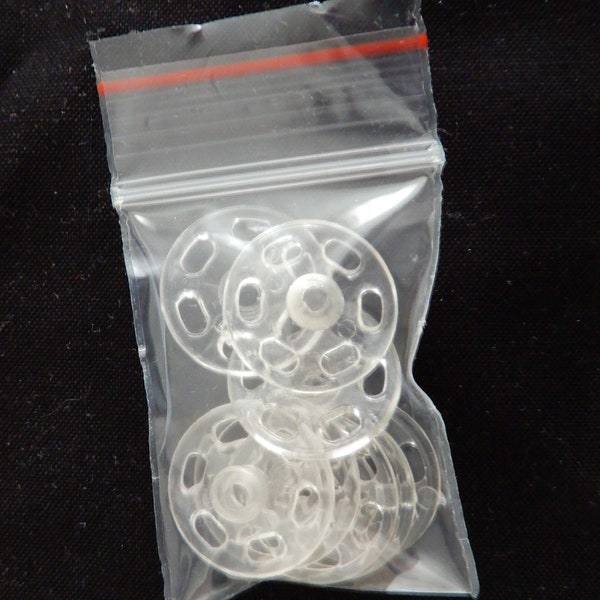 Large Clear Snaps (20mm) - Set of 4 Units