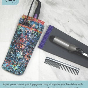 Hot Stuff Curling/Flat Iron Travel Case Pattern with Silicone Insert