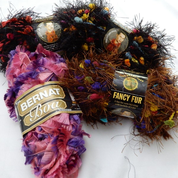 Fancy Yarn - Bernat Boa & Lion Brand Fancy Fur