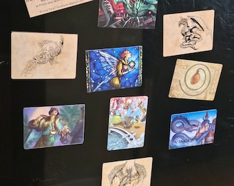 Magic The Gathering Art Card Fridge Magnet MTG Eldraine Lord of the Rings Aftermath March of Machine Phyrexia Strixhaven Dungeons Dragons