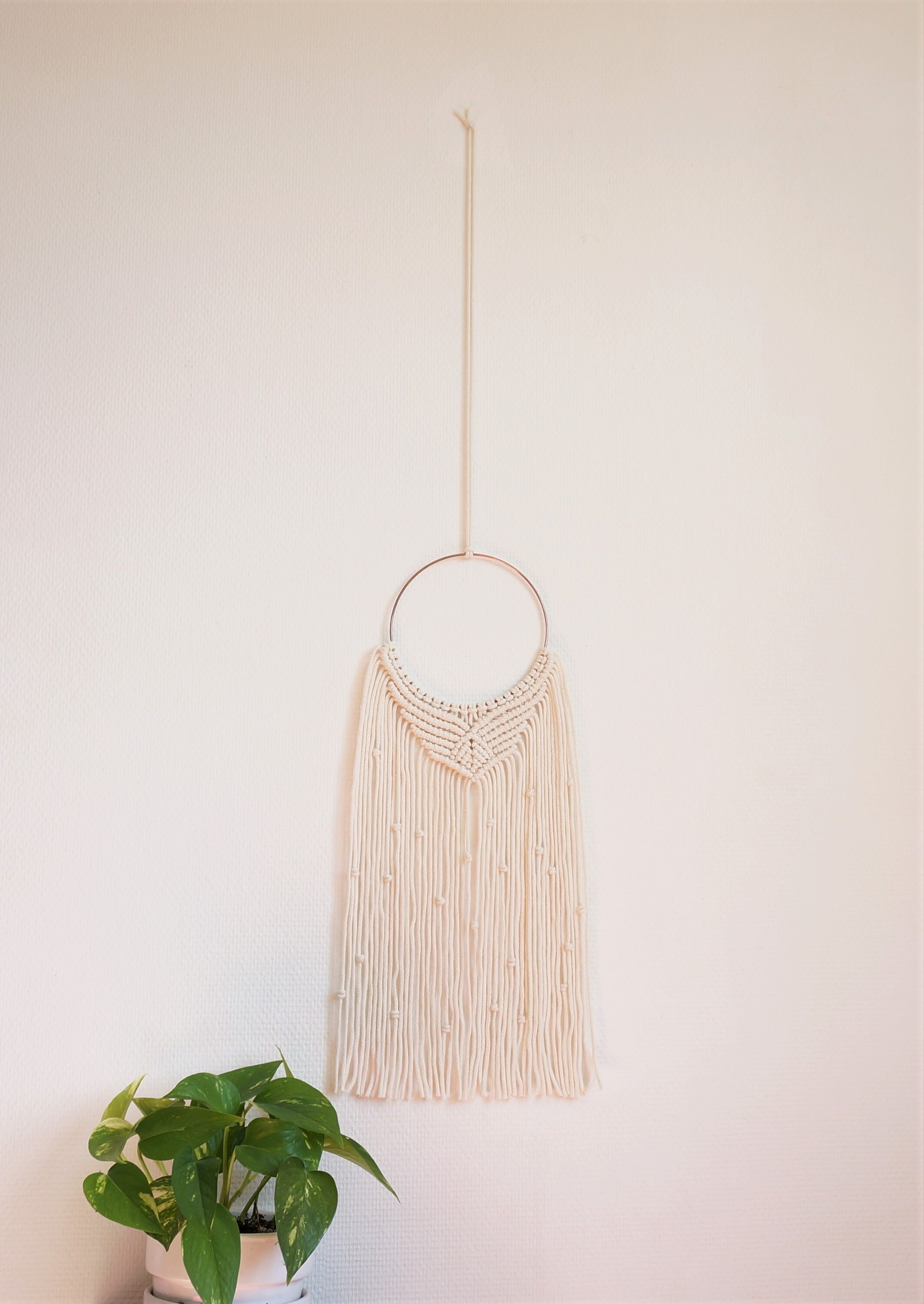 Tenture Macramé, Cercle, Deco Attrape-Rêve,