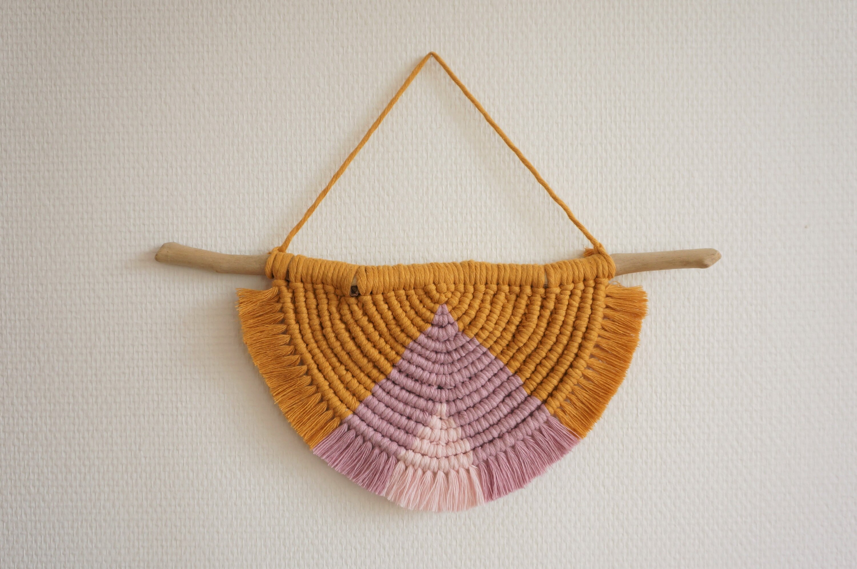 Demi-Cercle en Macramé/Tenture Murale