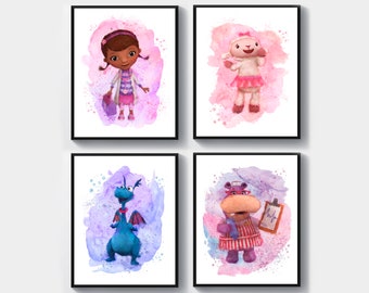 Lambie Watercolor Etsy