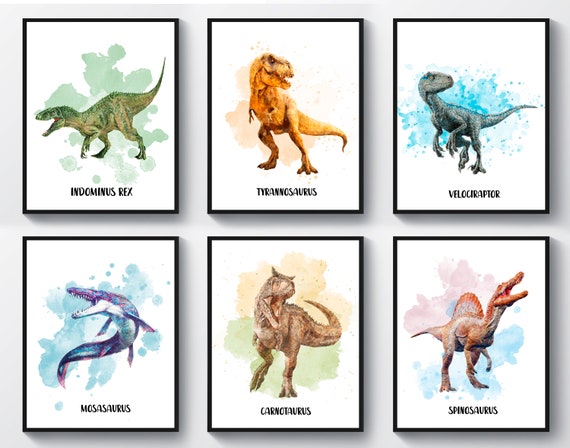 12 pcs Make a Face Stickers for Kids, 6 Different Dinosaur Designs