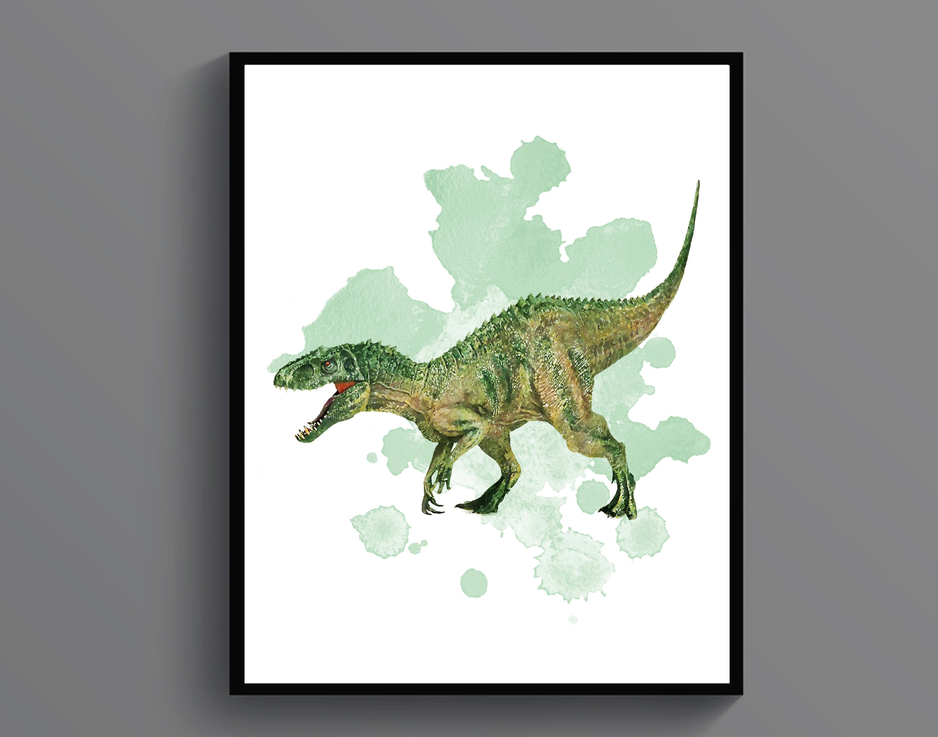 Indominus Rex Art Jurassic Dinosaur Watercolor Artwork -  Portugal