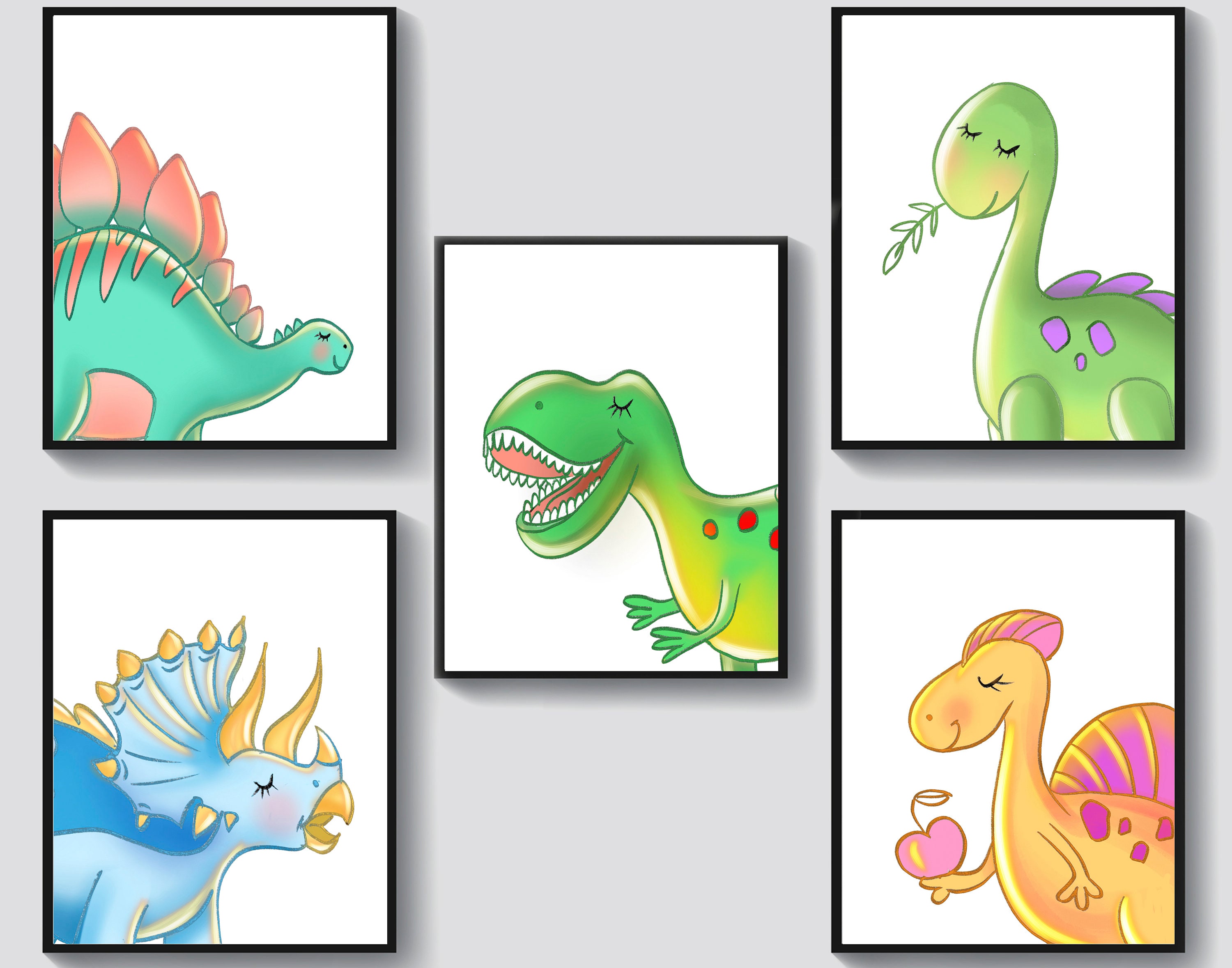 22 Cute Easy Dinosaur Drawing Ideas