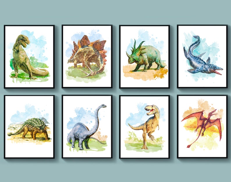 Age of Dinosaurs Art Set 8 Mesozoic Era Animals Art Jurassic - Etsy Ireland Age of Dinosaurs Art Set 8 Mesozoic Era Animals Art Jurassic - Etsy Ireland