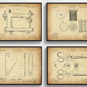 4 Vintage Nähschere Patent Schneiderin Bauplan Patent Schere Patent Basteln Studio Dekor