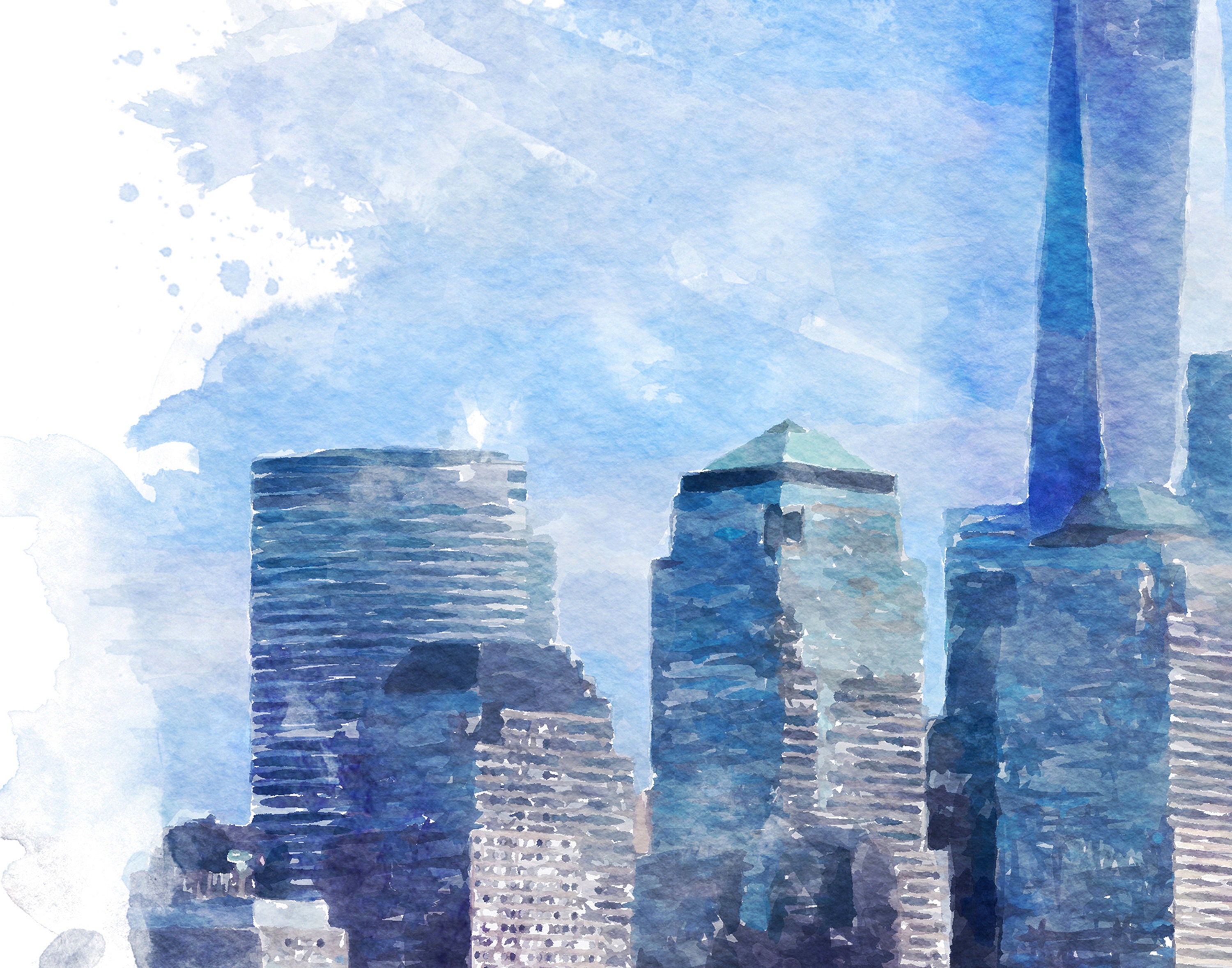 City Wall Decor London City Landscape Art Paris Watercolor New Etsy