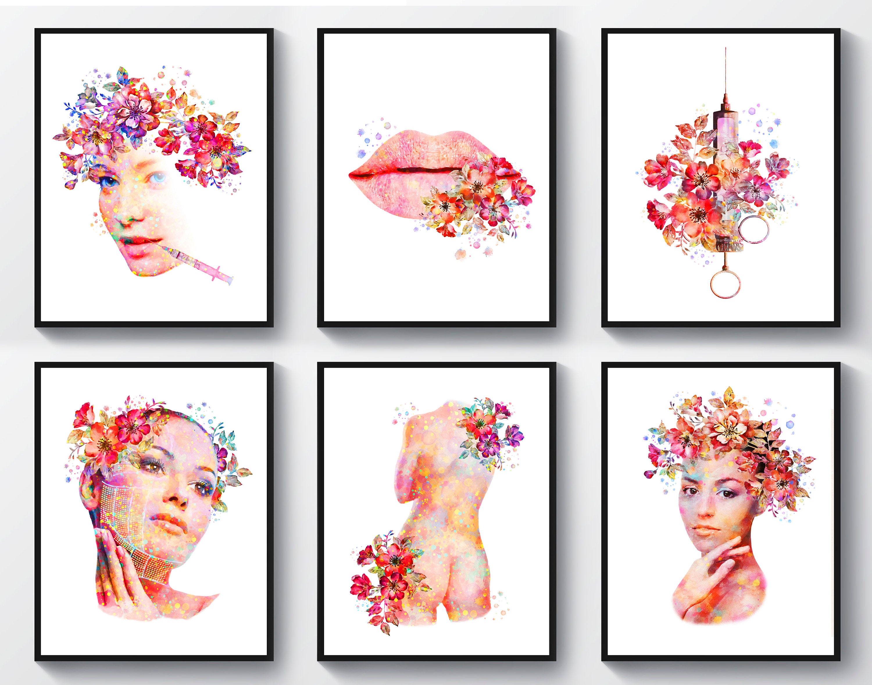 Art Beauty Clinique Reviews 6 Beauty Clinic Decor Beauty Procedures Poster Medical Art - Etsy