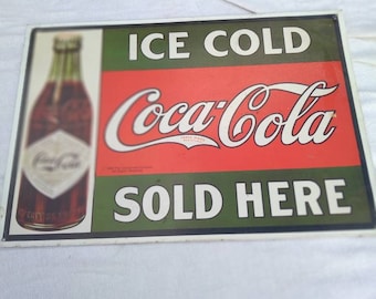 Coke Sold Here Sign - Etsy
