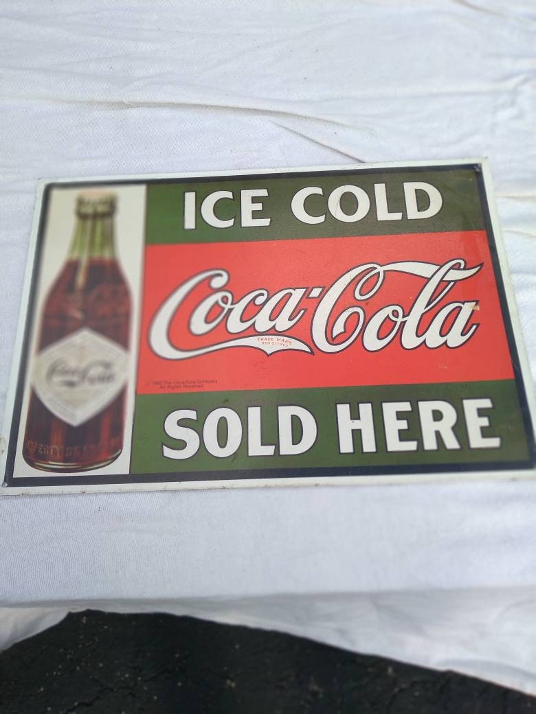 1993 Coca Cola Sign - Etsy