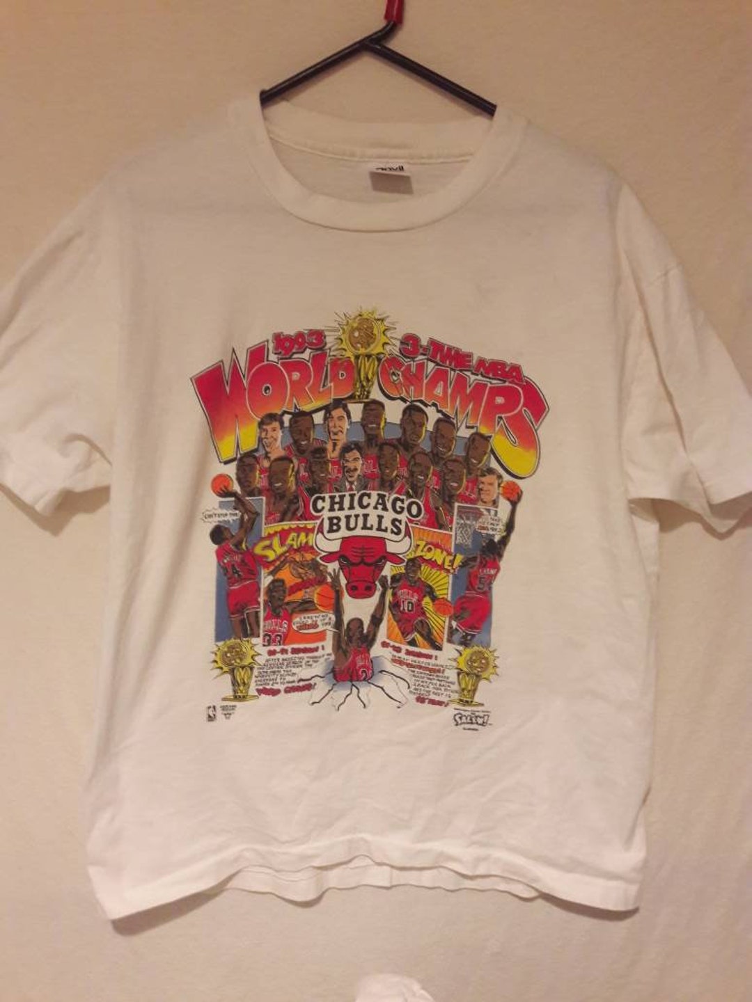Bulls 1993 Champions Tshirt - Etsy