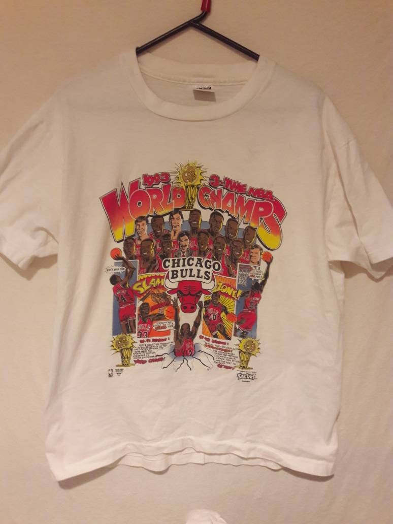 Legends Unite: Chicago Bulls Champions T-Shirt - Vintage Band Shirts