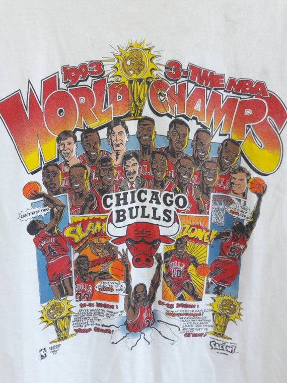 Vintage 90`s 1993 NBA Finals Chicago Bulls NBA 1993 World
