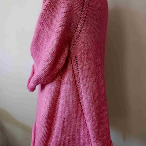 A-line Top-down Pullover, Knitting Pattern, women&#39;s sweater, jumper, seamless