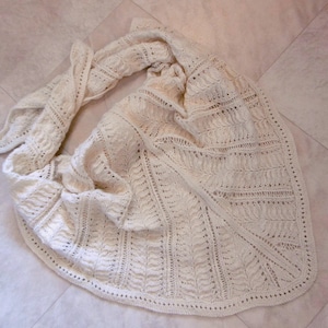 Tryphinia&#39;s Shawl, knitting pattern, triangle wrap, 1863 shawl pattern