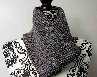 Crochet KNIT LOOK COWL, crochet pattern, cowl, neck warmer