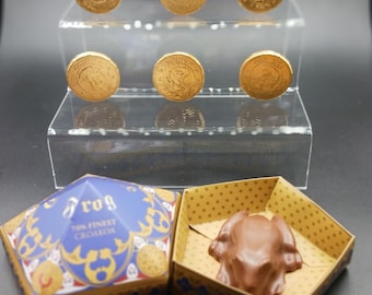 Gringotts Chocolate Coins & Honeydukes Chocolate Frog: Wizard Gift Set