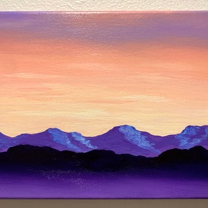 Purple mountains