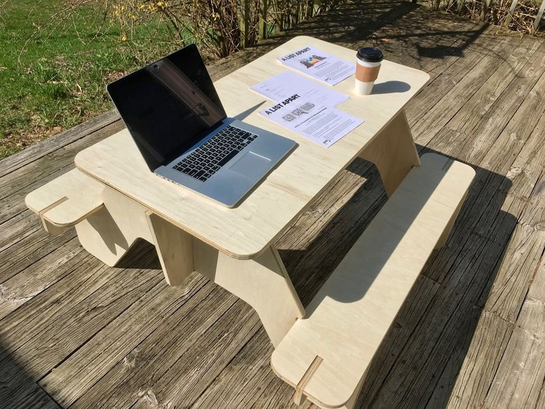 Picnic table bench Laser cut files Cnc router plans DXF SVG Etsy