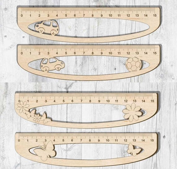 Download Ruler Templates 8 Pieces Laser Cut Files Cnc Router Plans Svg Etsy