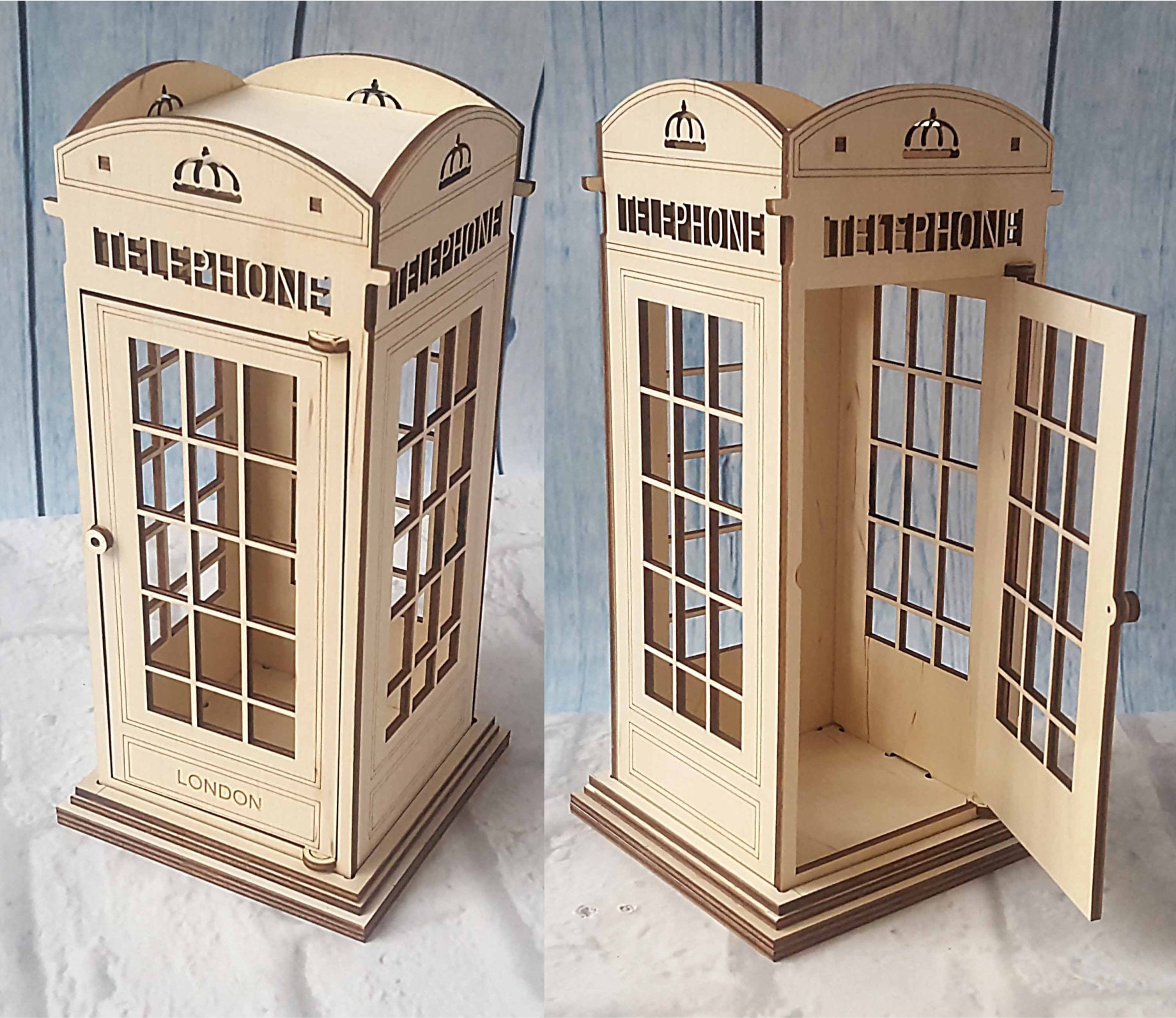 London Telephone Laser Cut Files Lasercut Plans Dxf Files Dxf Etsy Israel
