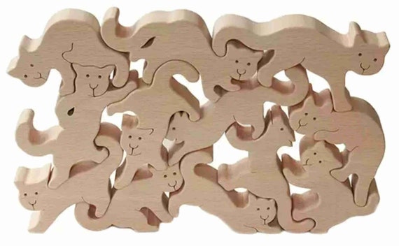 Download Cut file Animal puzzle svg Toy Laser Cut Svg Dxf CNC ...