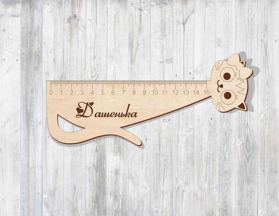 Download Cat Ruler Laser Cut Files Dxf Svg Cdr Cut Files Cnc Router Etsy