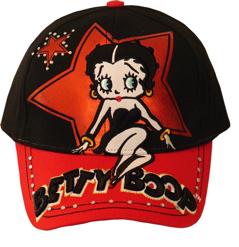 Brand New Limited Edition Betty Boop Star One Size Baseball Cap