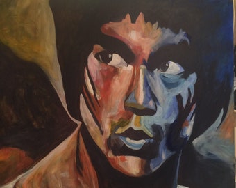 Original acrylic BRUCE LEE