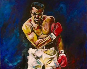 Original acrylic MUHAMMAD ALI
