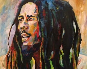 Original acrylic BOB MARLEY