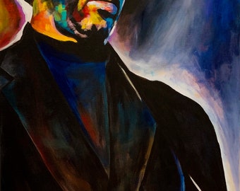 Original acrylic ERIC CLAPTON - SOLD